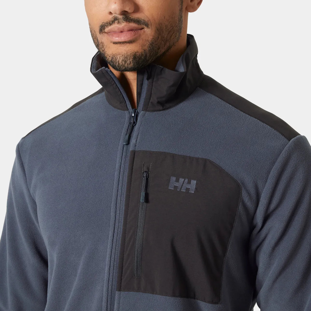 Helly Hansen Men's Daybreaker Block Microfleece Jacket Fleecejakke Herre - Alpine Frost -