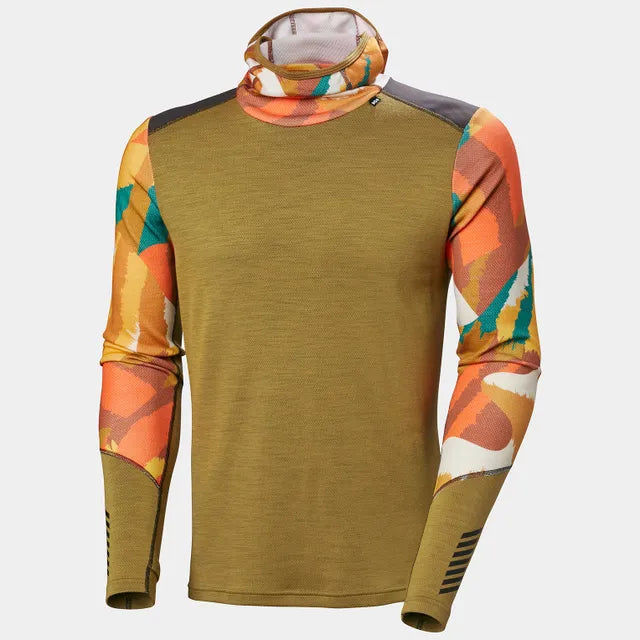 Helly Hansen Men's LIFA® Merino Midweight Balaclava Hoodie Skiundertrøje Herre - Lynx
