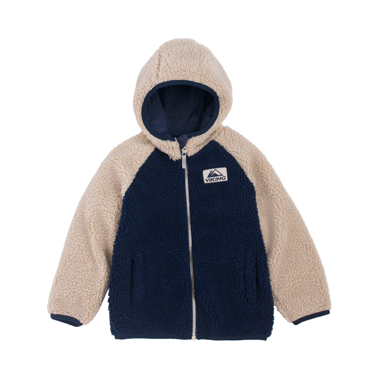Viking Play Reversible Pile Jacket Vendbar Børnejakke - Navy - Navy