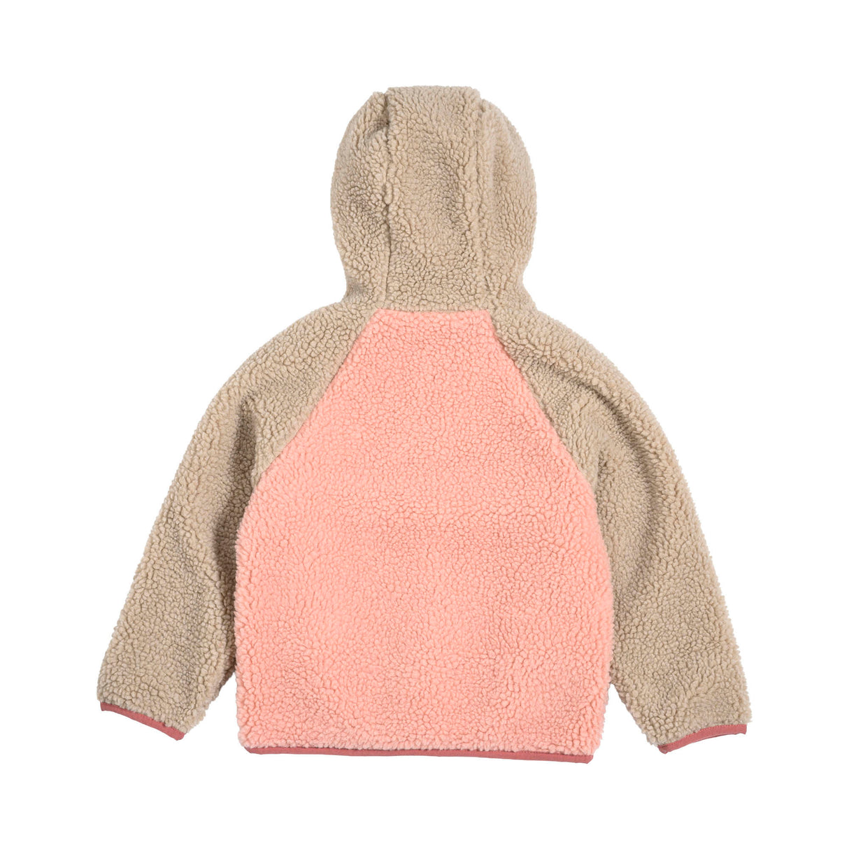 Viking Play Reversible Pile Jacket Vendbar Børnejakke - Pink/Cement -