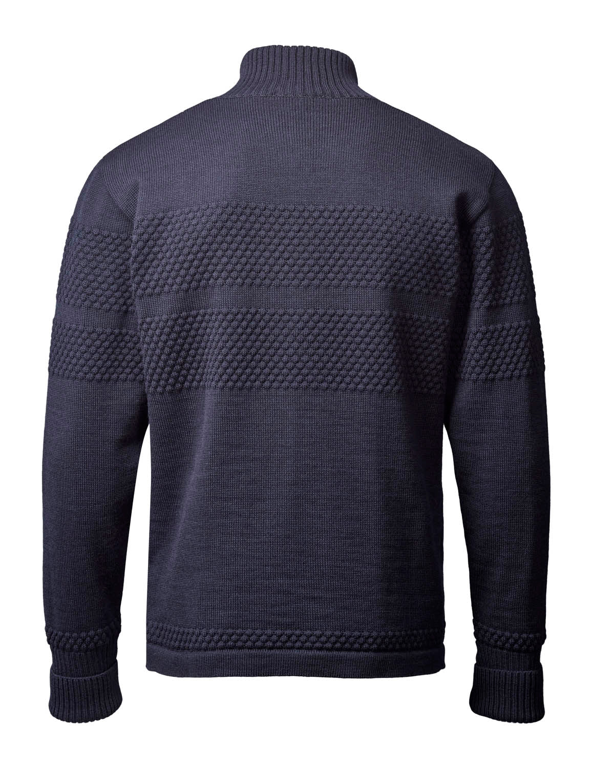 Clipper Saltum Windbreaker Cardigan High Neck Full Zip Sømandstrøje - Captain Navy -