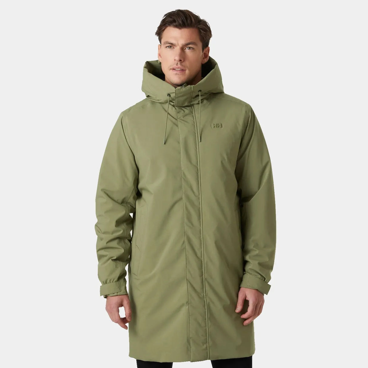 Helly Hansen Men's Munich Insulated Raincoat Regnfrakke Herre - Lav Green