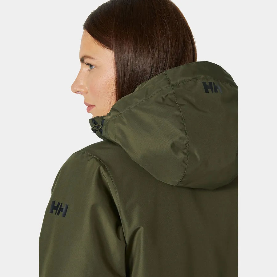Helly Hansen Women's Lisburn Insulated Coat Regnfrakke Dame - Utility Green -