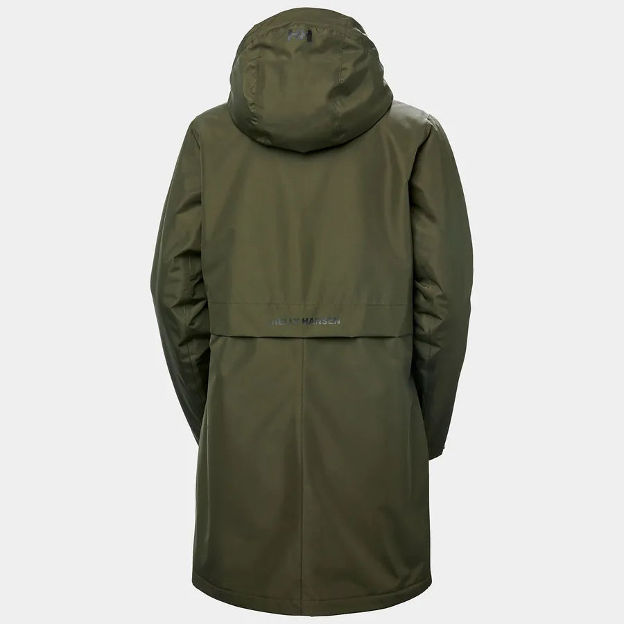 Helly Hansen Women's Lisburn Insulated Coat Regnfrakke Dame - Utility Green -