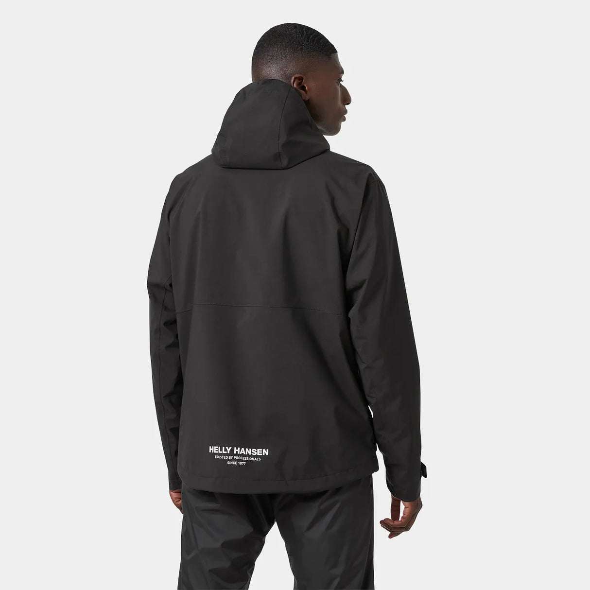 Helly Hansen Men's Move Hooded Rain Jacket Regnjakke Herre - Black -