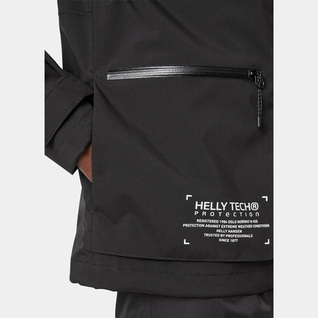 Helly Hansen Men's Move Hooded Rain Jacket Regnjakke Herre - Black -