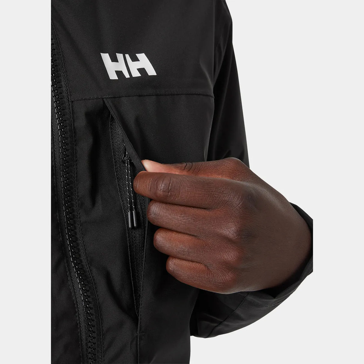 Helly Hansen Men's Move Hooded Rain Jacket Regnjakke Herre - Black -