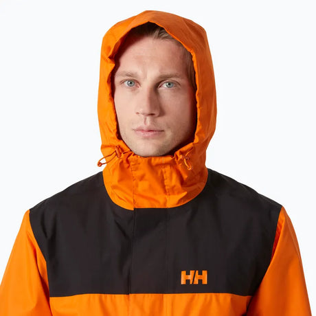 Helly Hansen Men's Vancouver Regnsæt Herre - Orange Peel / Black -
