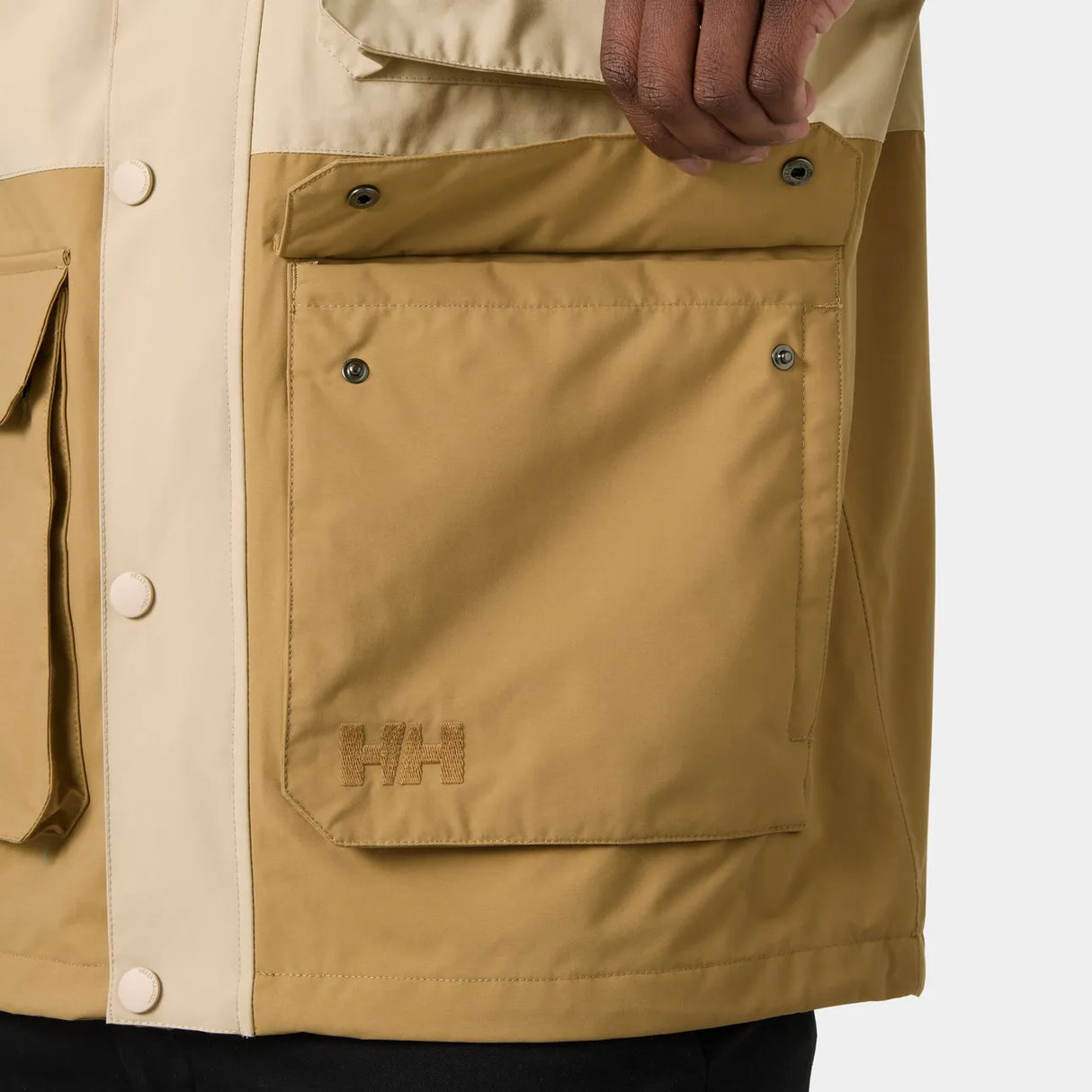 Helly Hansen Men's Escape Utility Rain Jacket Regnjakke Herre - Elmwood -