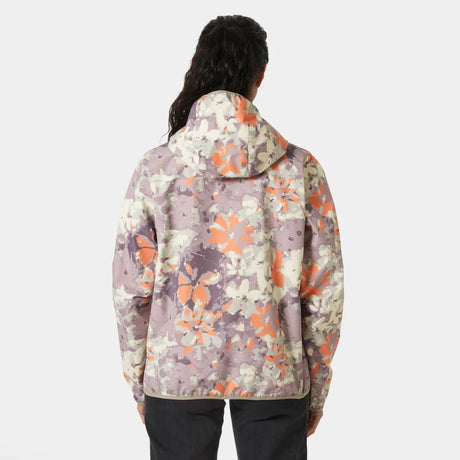 Helly Hansen Women's Graphic Rain Jacket Regnjakke Dame - Purple Clay -
