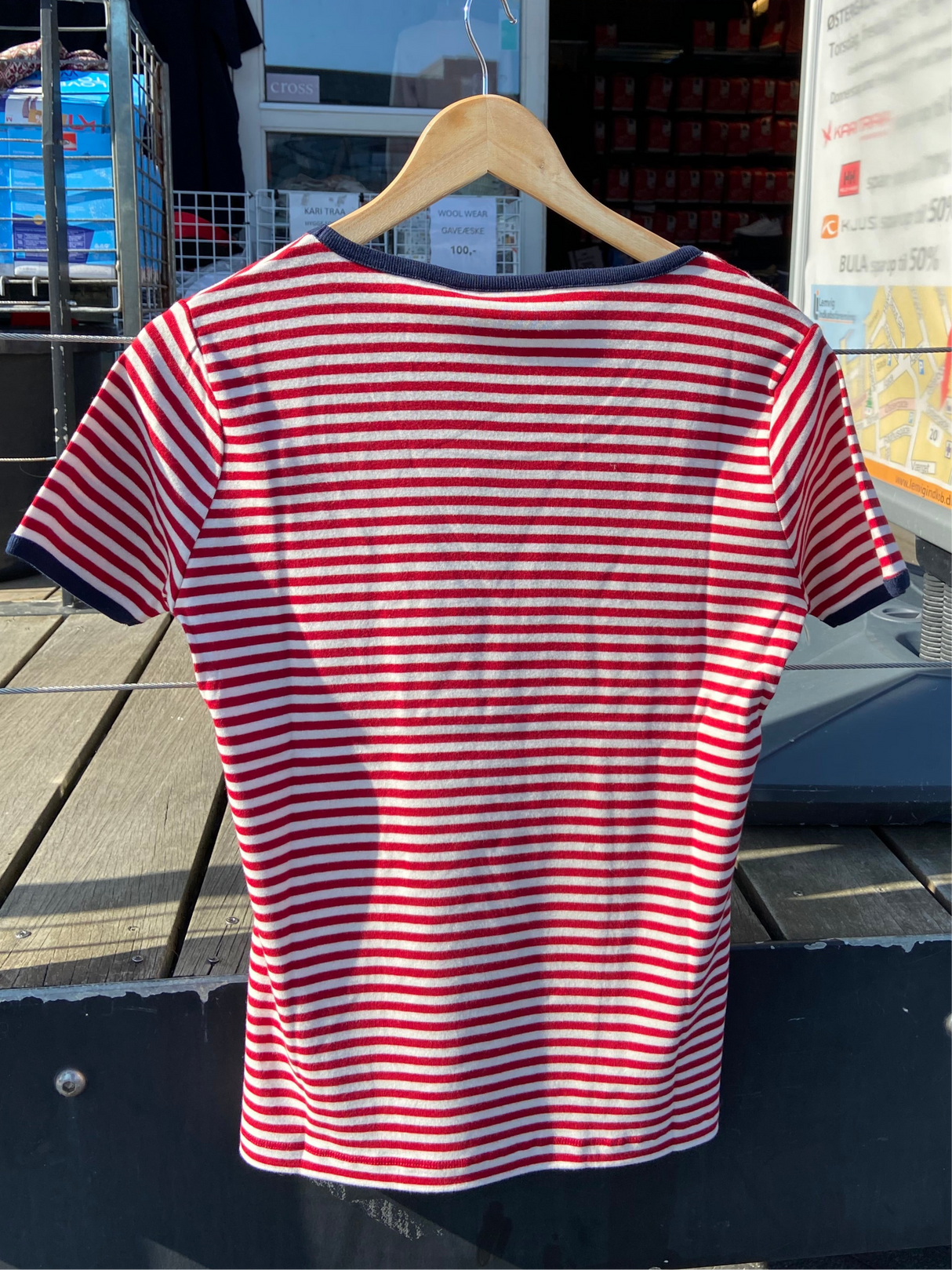 Sea Ranch Jemina Short Sleeve T-shirt Dame - SR Red/Pearl -