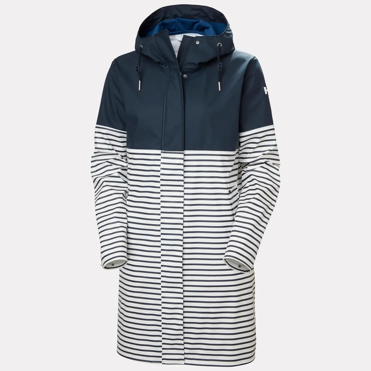 Helly Hansen Women's Moss Block PU Raincoat Regnfrakke Dame - Navy -