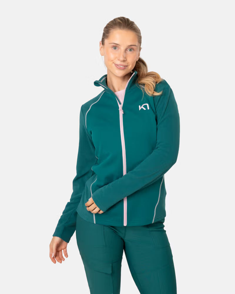 Kari Traa Kari Full-Zip Fleecejacke Damen - Bjerk White