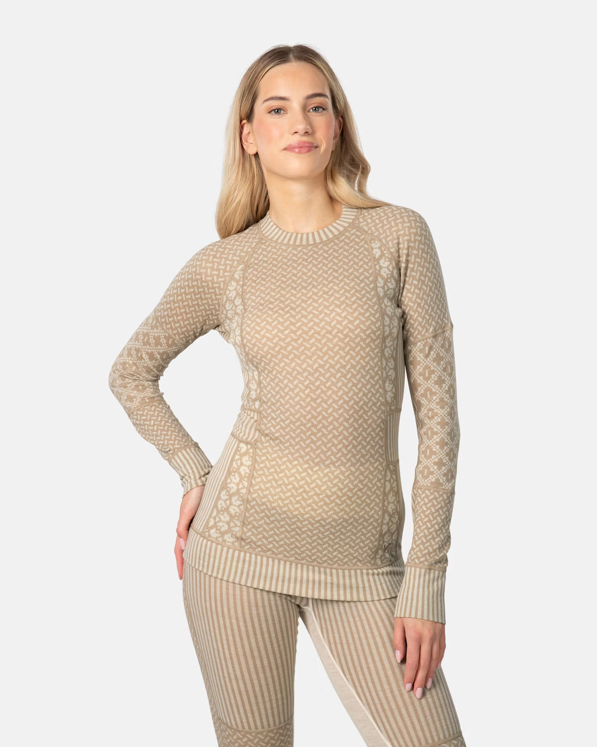 Kari Traa Smekker Long Sleeve Baselayer Skiundertrøje Dame - Mocha - Mocha