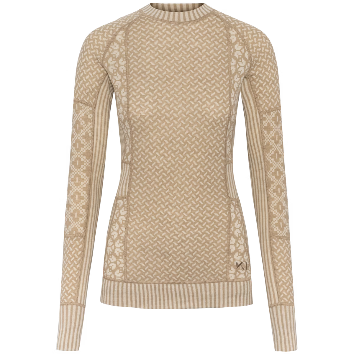 Kari Traa Smekker Long Sleeve Baselayer Skiundertrøje Dame - Mocha -