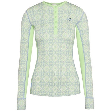 Kari Traa Rose Long Sleeve High Waist Skiundertøj Sæt Dame - Mint -