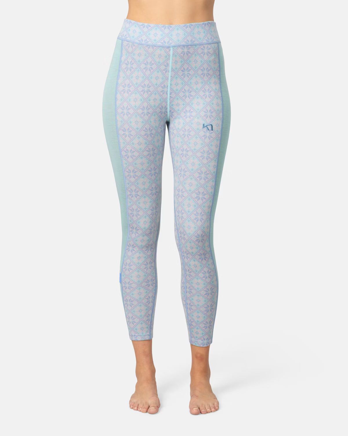 Kari Traa Rose Half Zip High Waist Skiundertøj Sæt Dame - Wave -