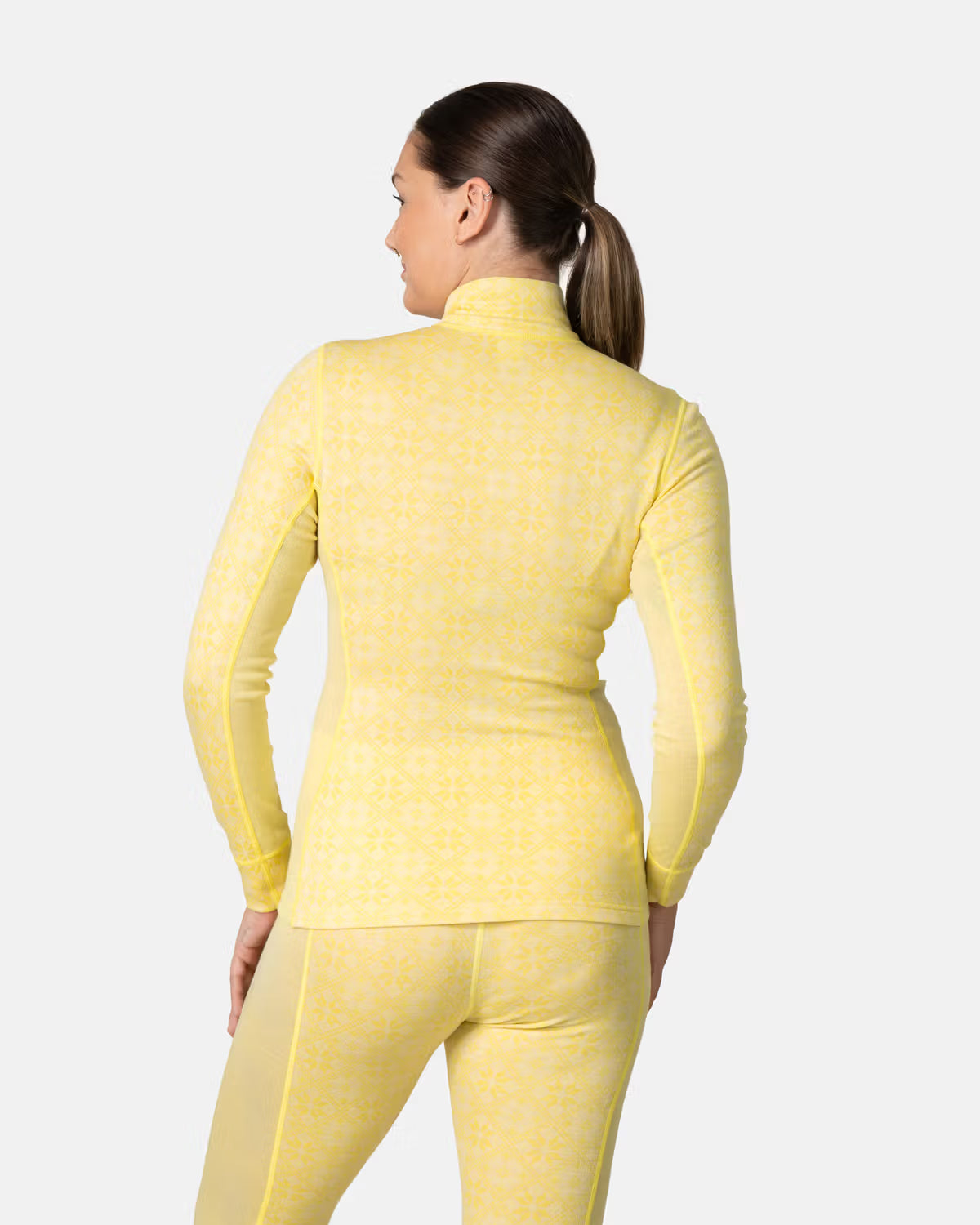Kari Traa Rose Half Zip Skiundertrøje Dame - Yellow -