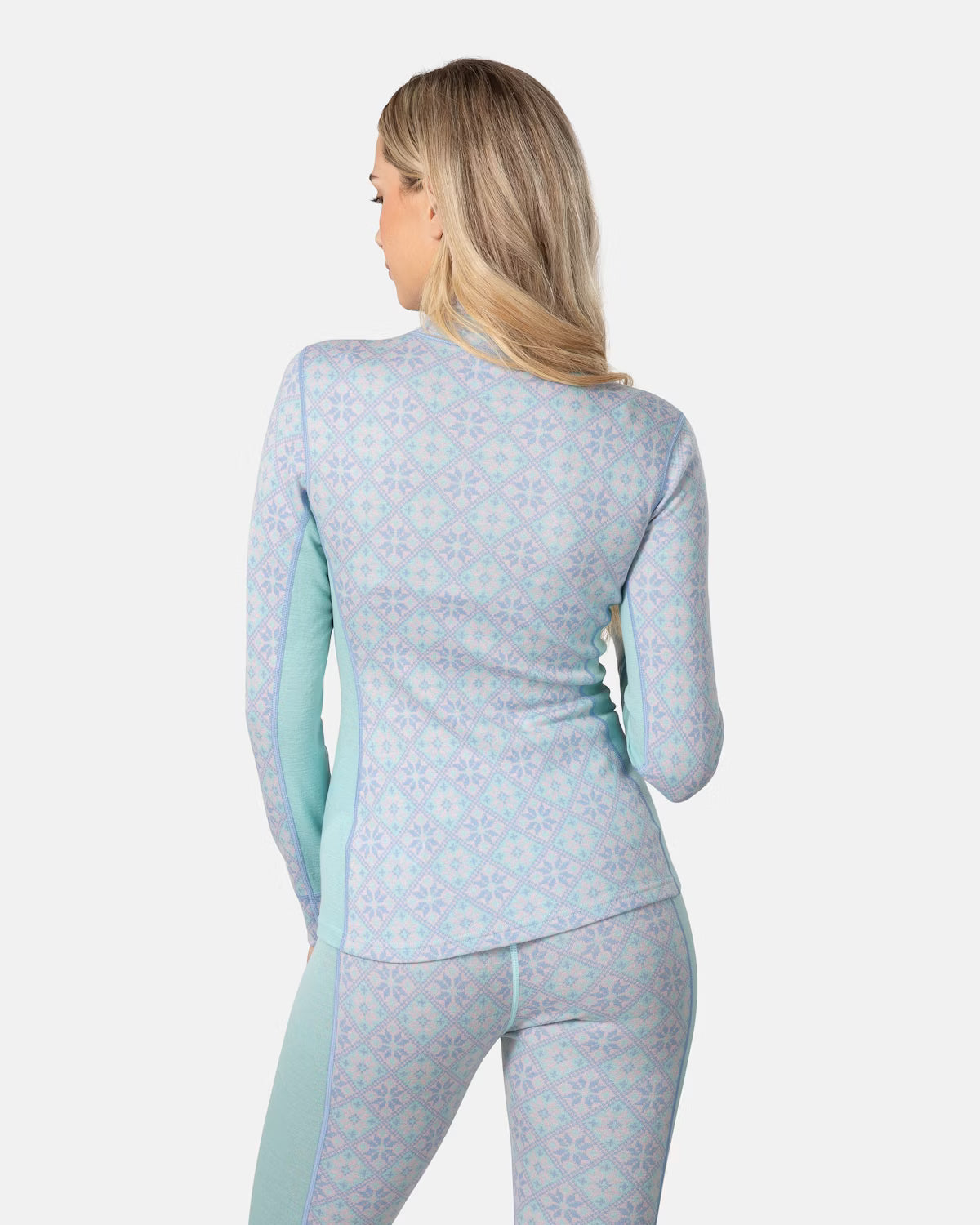 Kari Traa Rose Half Zip High Waist Skiundertøj Sæt Dame - Wave -