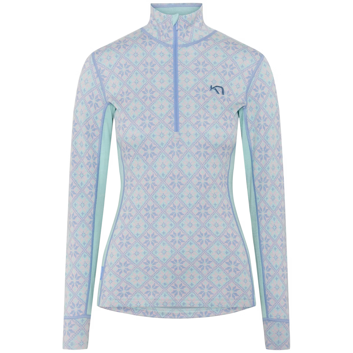 Kari Traa Rose Half Zip High Waist Skiundertøj Sæt Dame - Wave -