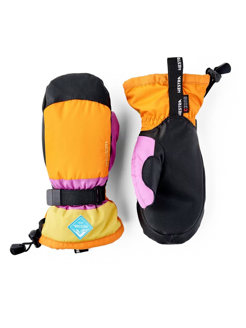 Hestra Gauntlet CZone Jr. Skiluffer Børn - Orange Multi - Orange Multi