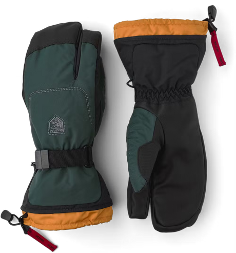 Hestra Gauntlet Sr. 3-finger Skihandsker Herre - Bottle Green - Bottle Green