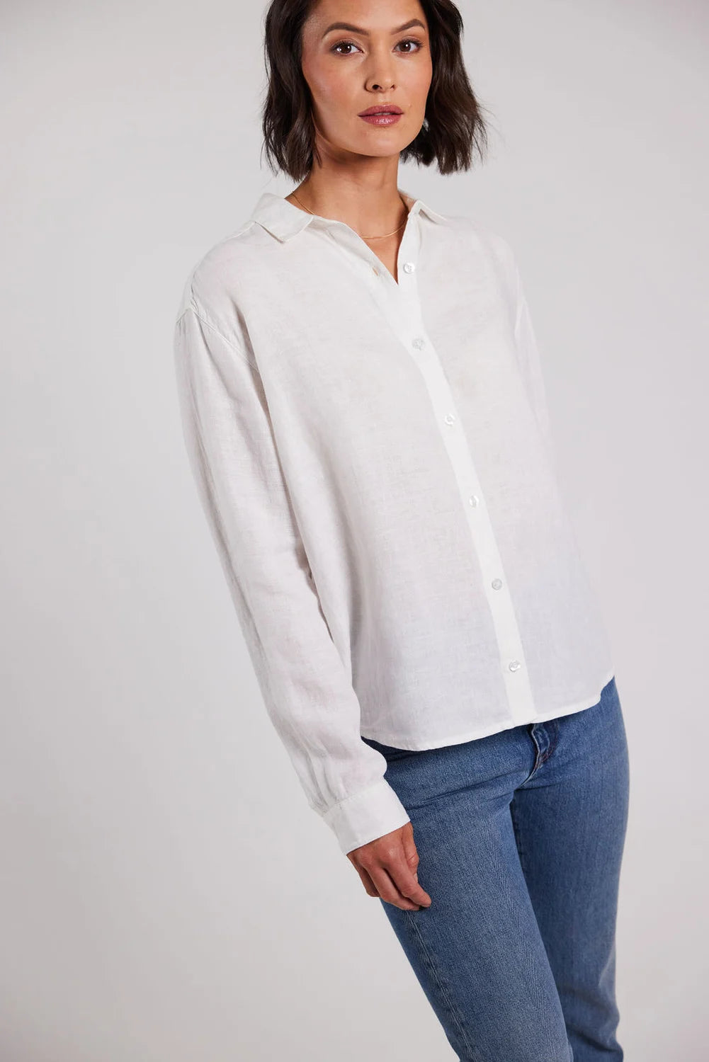 Sebago Linen Blouse Hørskjorte Dame -