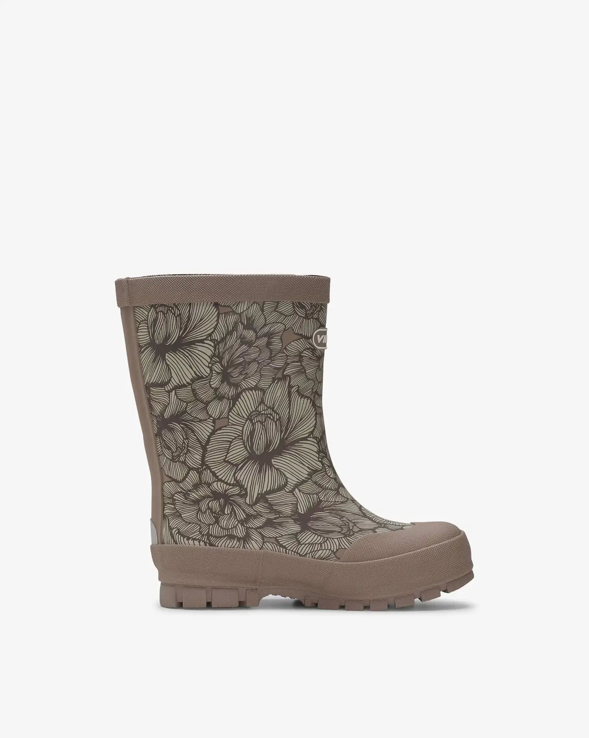 Viking Jolly Print Warm Kids Termostøvler Børn - Dusty Pink/Cream -