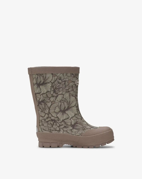 Viking Jolly Print Warm Kids Termostøvler Børn - Dusty Pink/Cream -