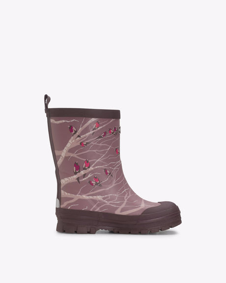 Viking Jolly Print Warm Kids Termostøvler Børn - Dusty Pink/Multi -