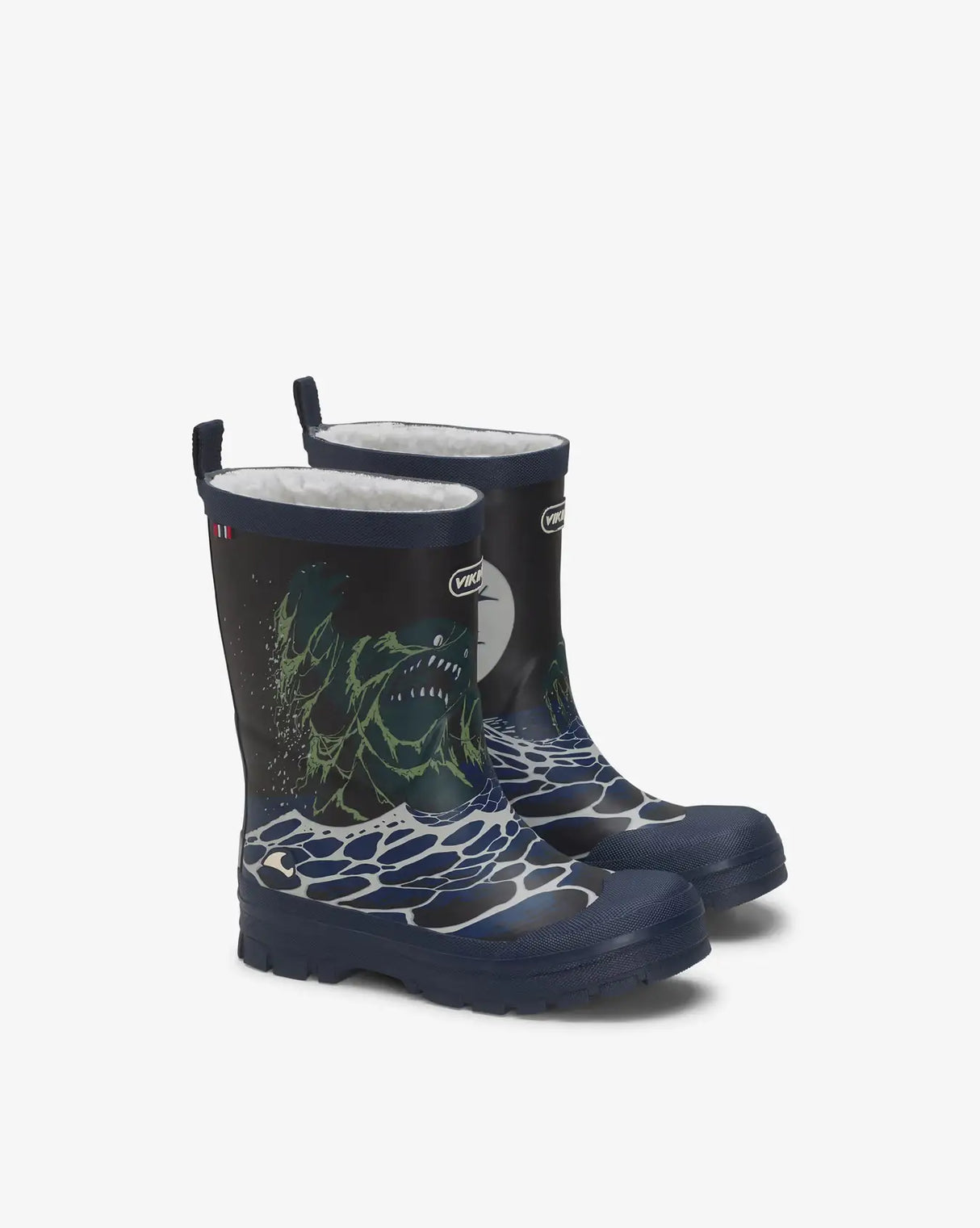 Viking Jolly Print Warm Kids Termostøvler Børn - Blue / Multi - Blue Multi