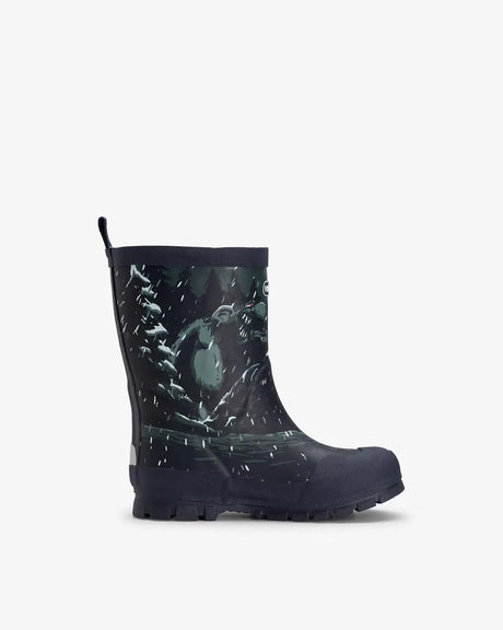 Viking Jolly Print Warm Kids Termostøvler Børn - Navy / Dark Grey -