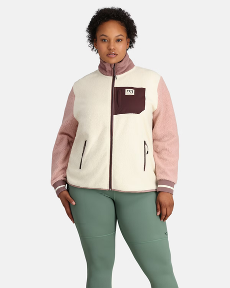 Kari Traa Røthe Midlayer Fleecetrøje Plus Size - Bjerk