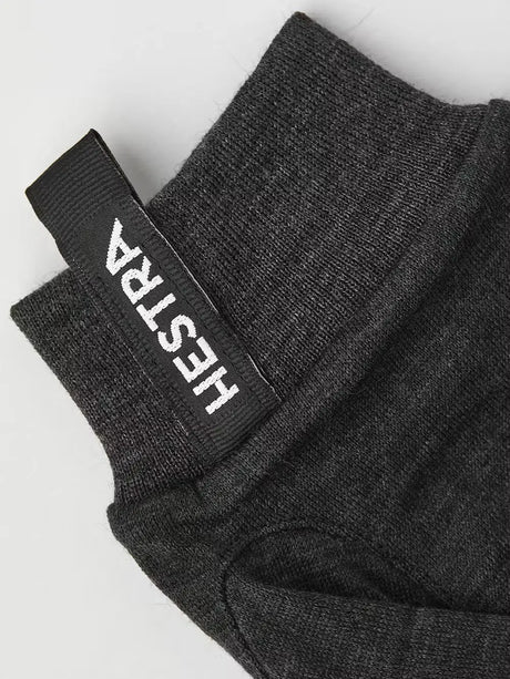 Hestra Merino Wool Liner Active 5-finger Inderhandsker Dame / Herrre - Charcoal -