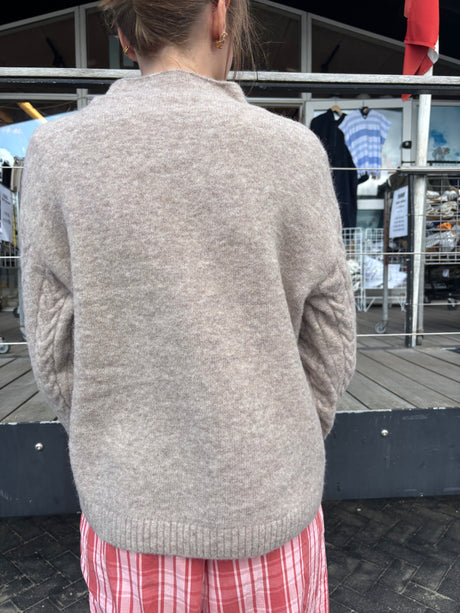 Redgreen Women RG_Katey Sweater Dame - Dark Sand Melange -