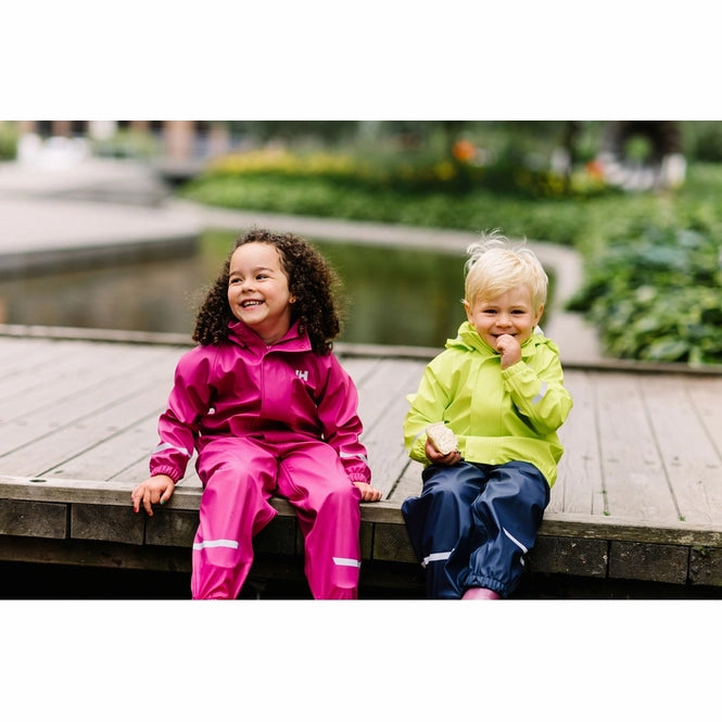 Helly Hansen Kids' Bergen 2.0 PU Rainset Regnsæt Børn - Magenta -