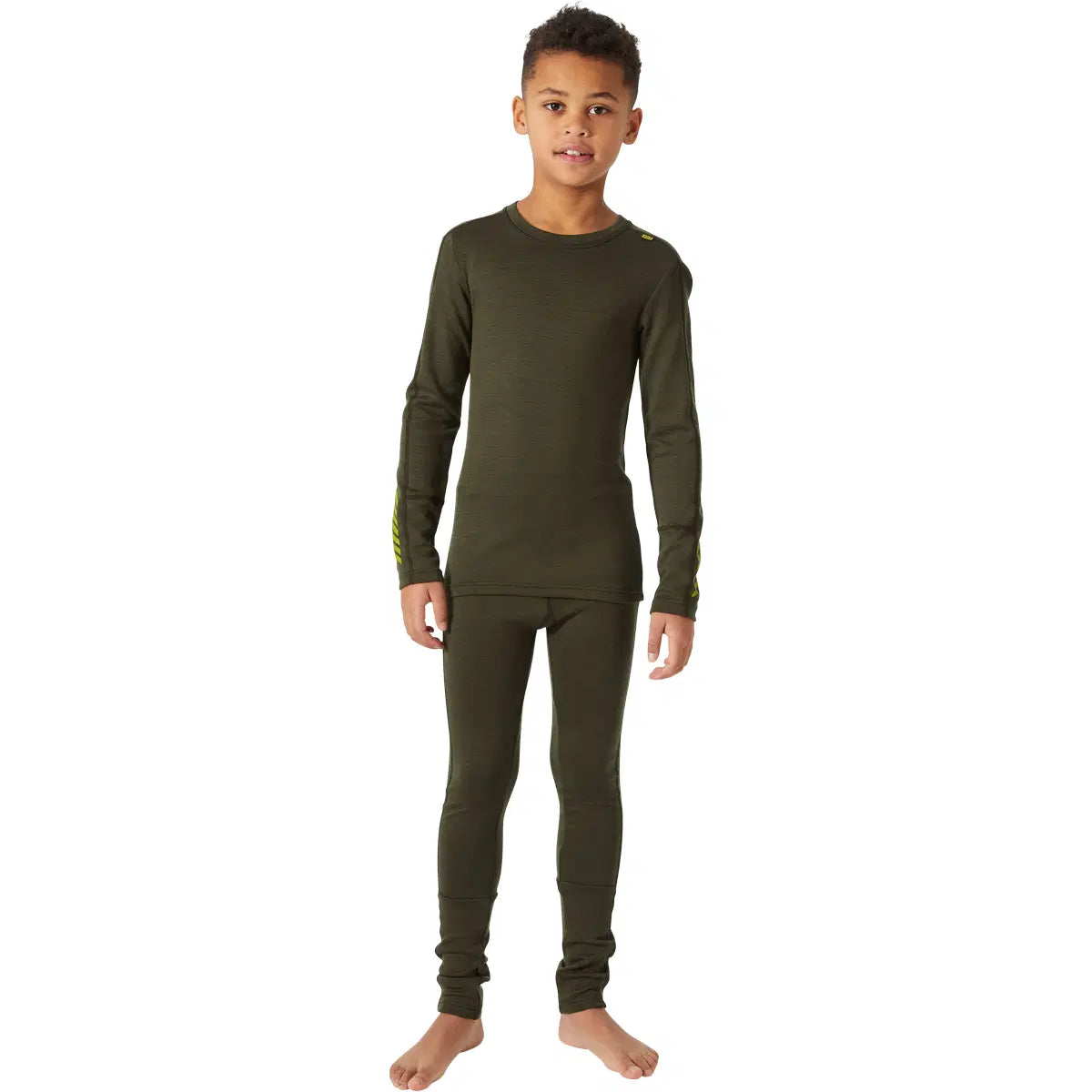 Helly Hansen Juniors' LIFA® Merino Midweight Base Layer Set Skiundertøj Børn - Utility Green -