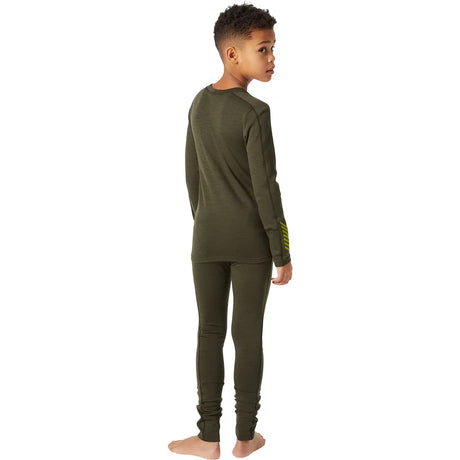 Helly Hansen Juniors' LIFA® Merino Midweight Base Layer Set Skiundertøj Børn - Utility Green -