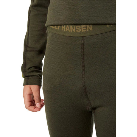 Helly Hansen Juniors' LIFA® Merino Midweight Base Layer Set Skiundertøj Børn - Utility Green -