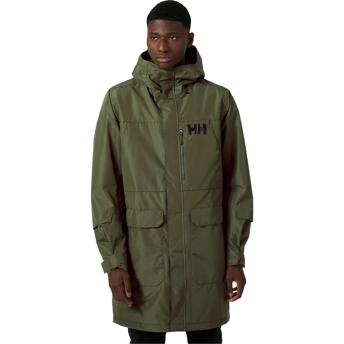 Helly Hansen Men's Rigging Ins Rain Coat Regnfrakke Herre - Utility Green