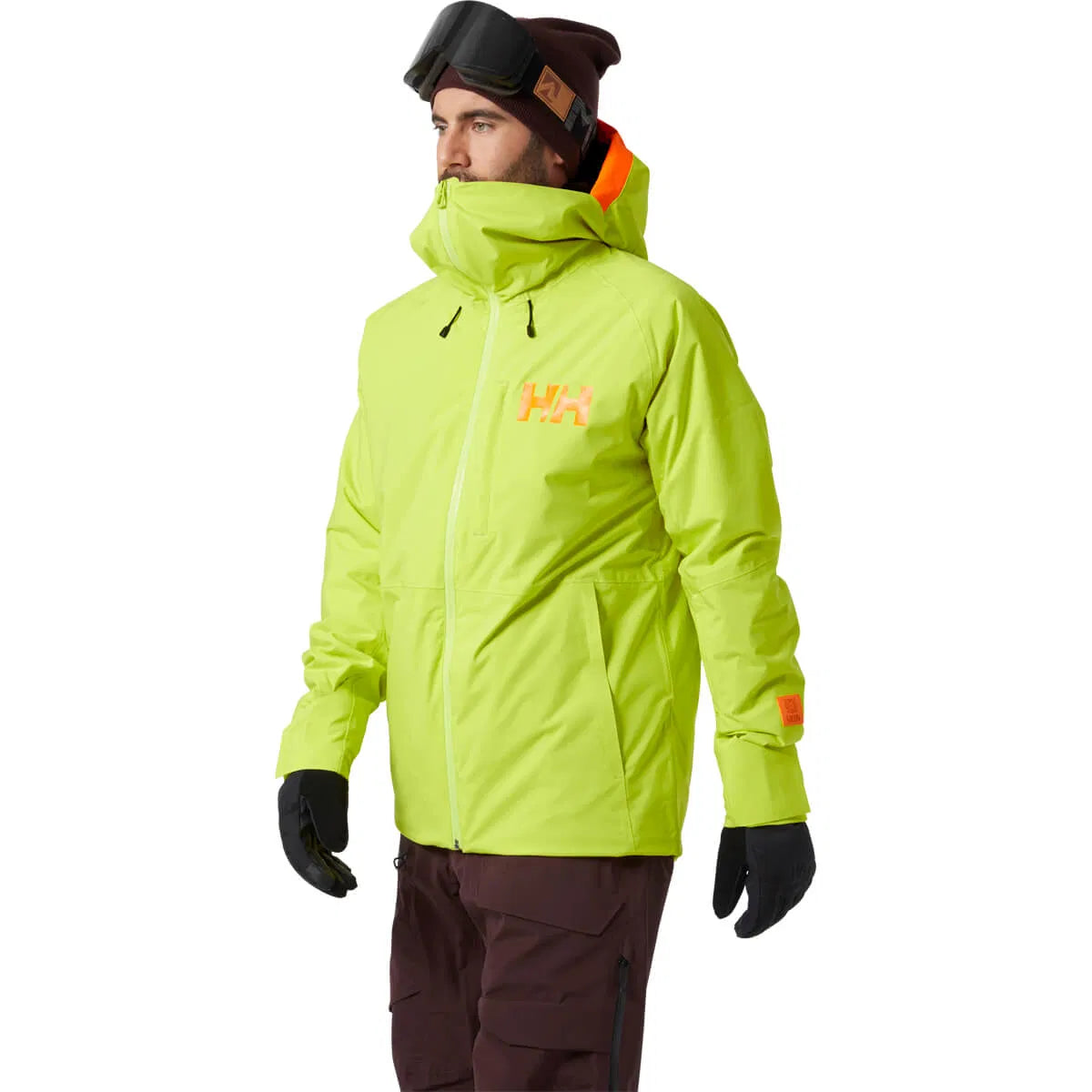 Helly Hansen Men's Powderface Insulated Ski Jacket Skijakke Herre - Sweet Lime - Sweet Lime