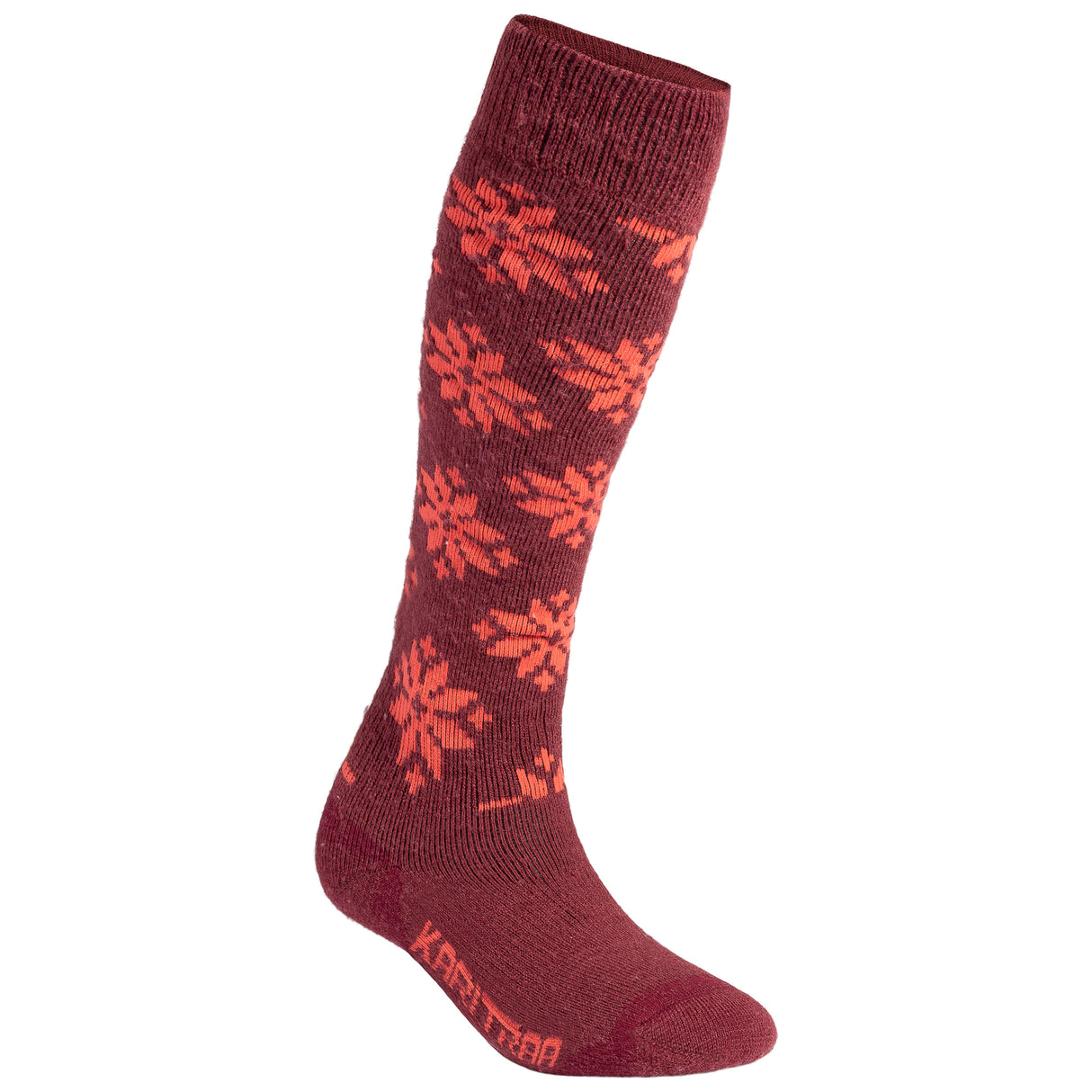 Kari Traa Rose Wool Ski Socks Skisokker Dame - Rouge Red - Rouge Red