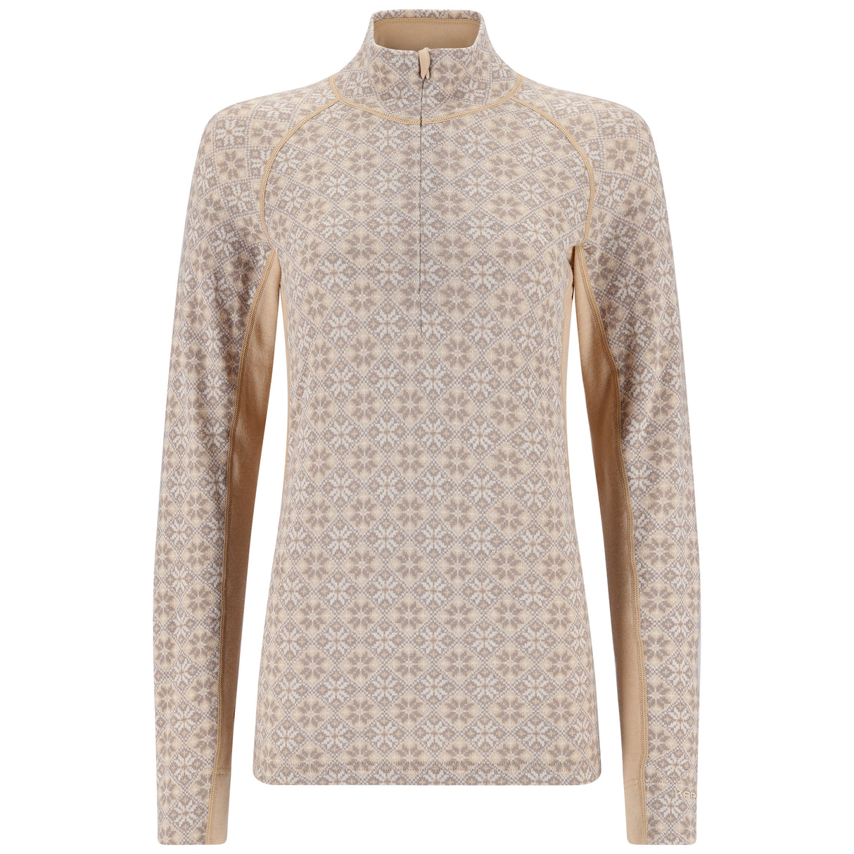 Kari Traa Rose Light Half Zip Skiundertrøje Dame - Oat Beige -