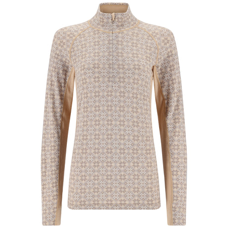 Kari Traa Rose Light Half Zip Skiundertrøje Dame - Oat Beige -