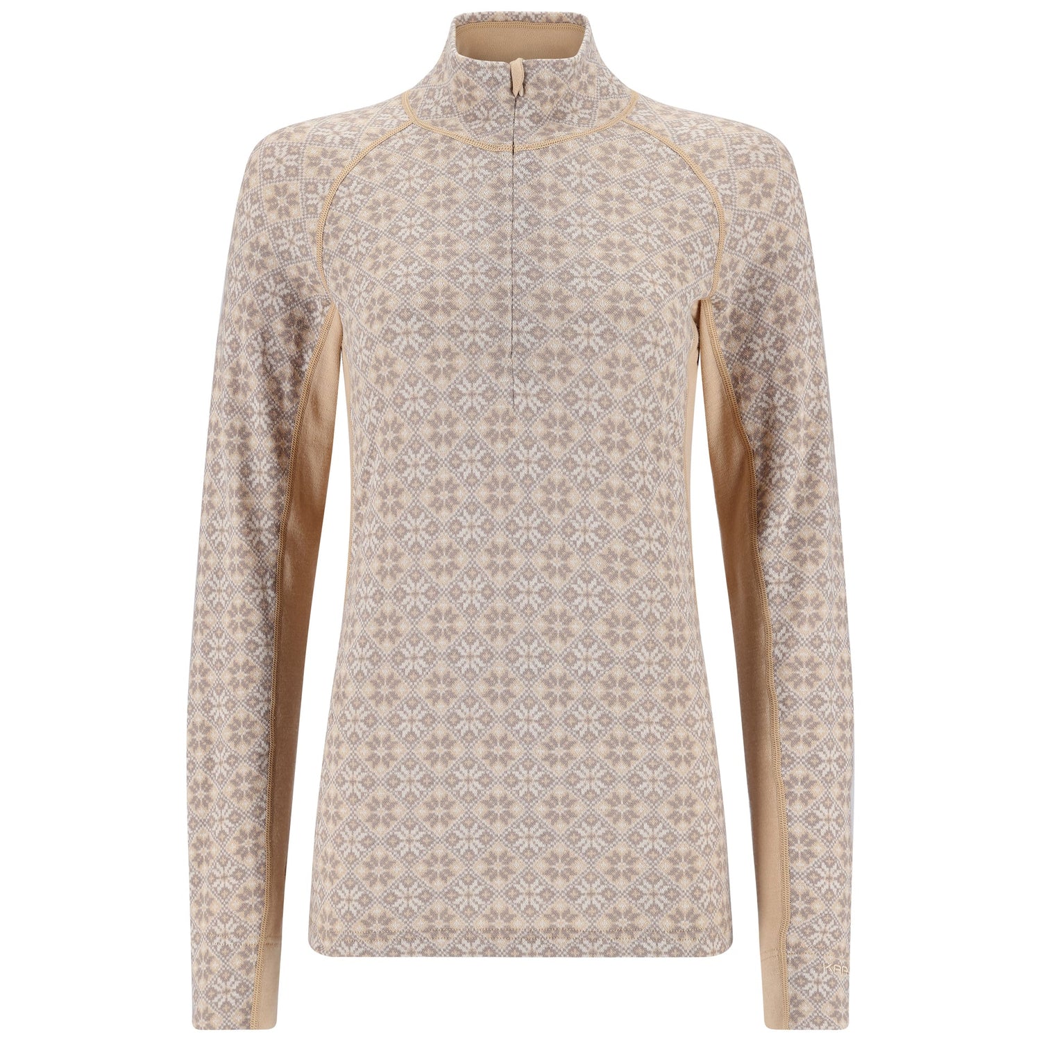 Kari Traa Rose Light Half Zip Skiundertøj Sæt Dame - Oat Beige -