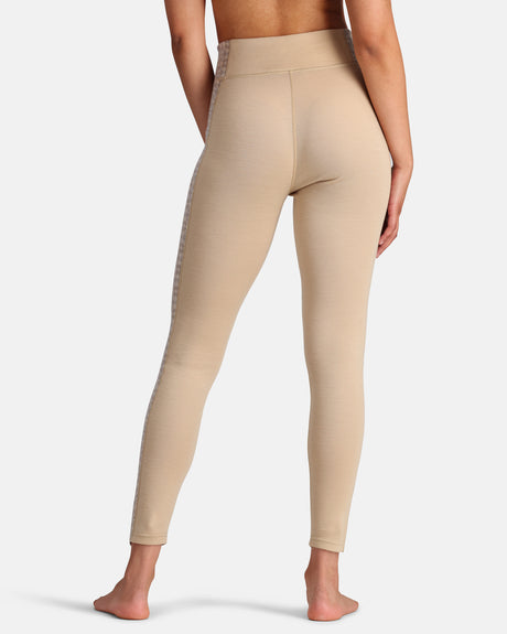 Kari Traa Rose Light High Waisted Pants Skiunderbukser Dame - Oat Beige -