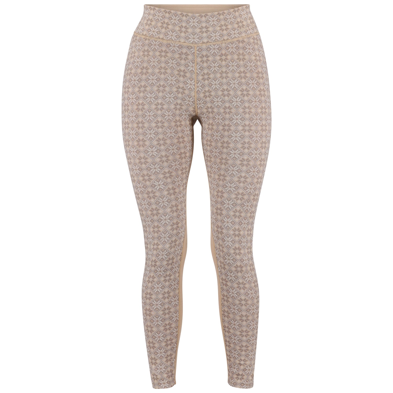 Kari Traa Rose Light High Waisted Pants Skiunderbukser Dame - Oat Beige -