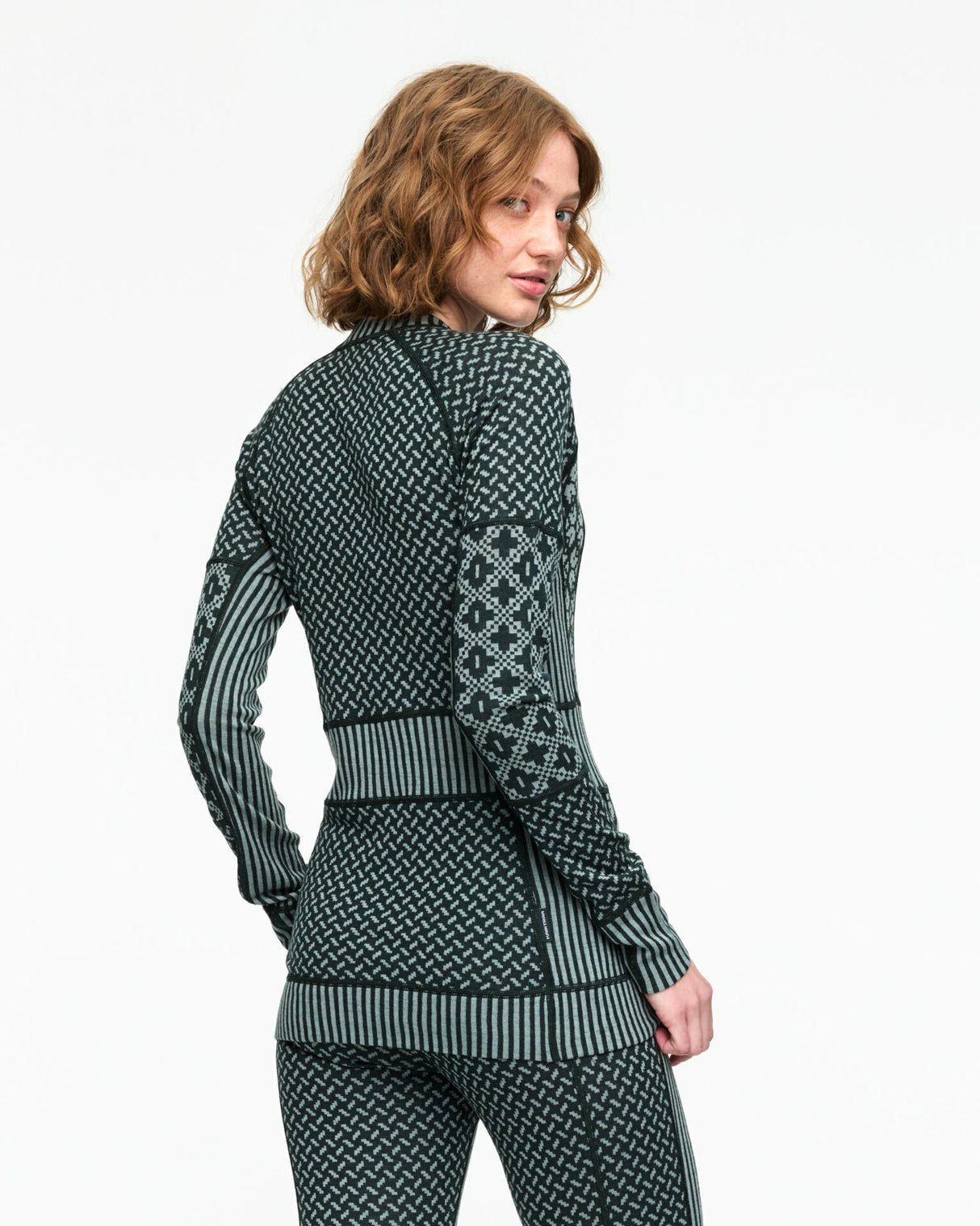 Kari Traa Smekker Long Sleeve Skiundertøj Sæt Dame - Pine Green -