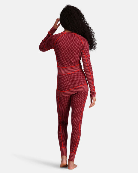 Kari Traa Smekker Long Sleeve Baselayer Skiundertrøje Dame - Rouge Red -