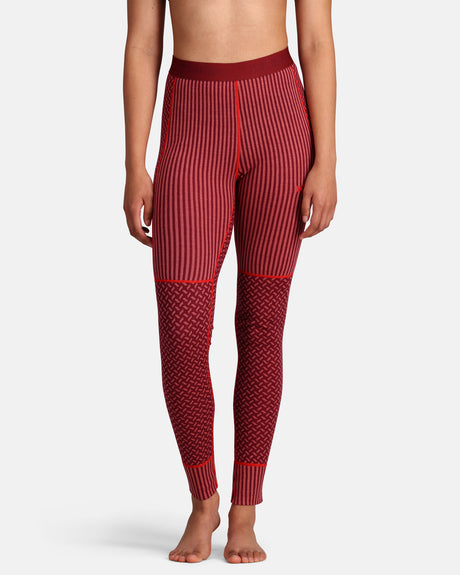 Kari Traa Smekker Baselayer Pants Skiunderbukser Dame - Rouge Red -